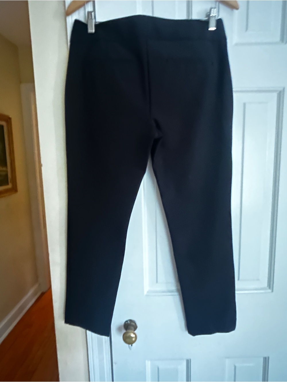 Ann Taylor Black Straight-Leg Ponte Pants